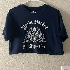 Hollister Yacht Harbor Crop Tee